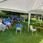 Zu einem erfolgreichen Tag gehört auch immer ein letztes Briefing des Teams bevor die Gäste eintreffen.